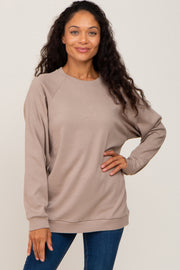 Taupe Long Sleeve Top