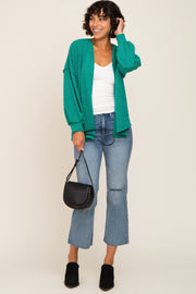 Green Knit Cardigan