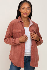 Rust Reversible Shirt Jacket