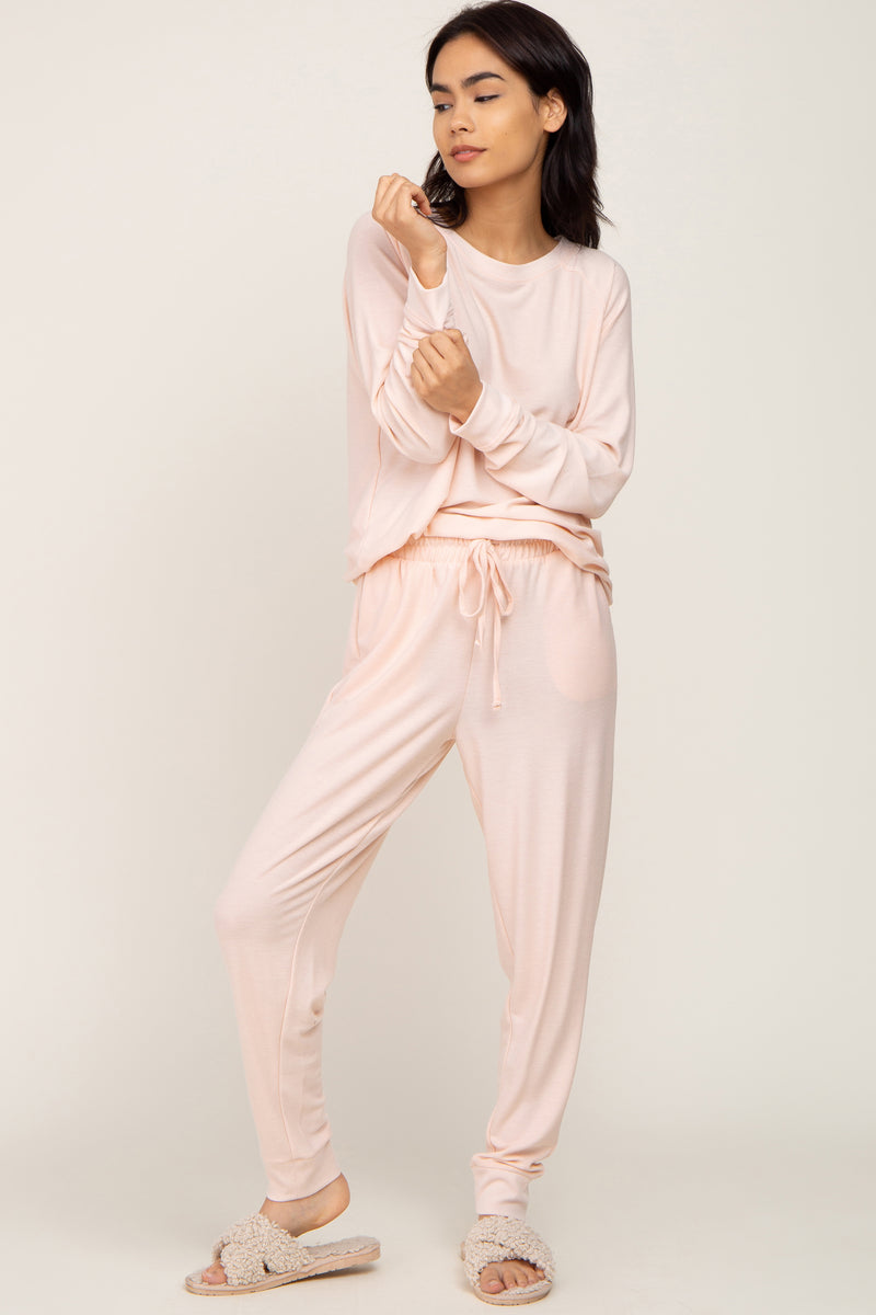 Light Pink Soft Knit Long Sleeve Set – PinkBlush