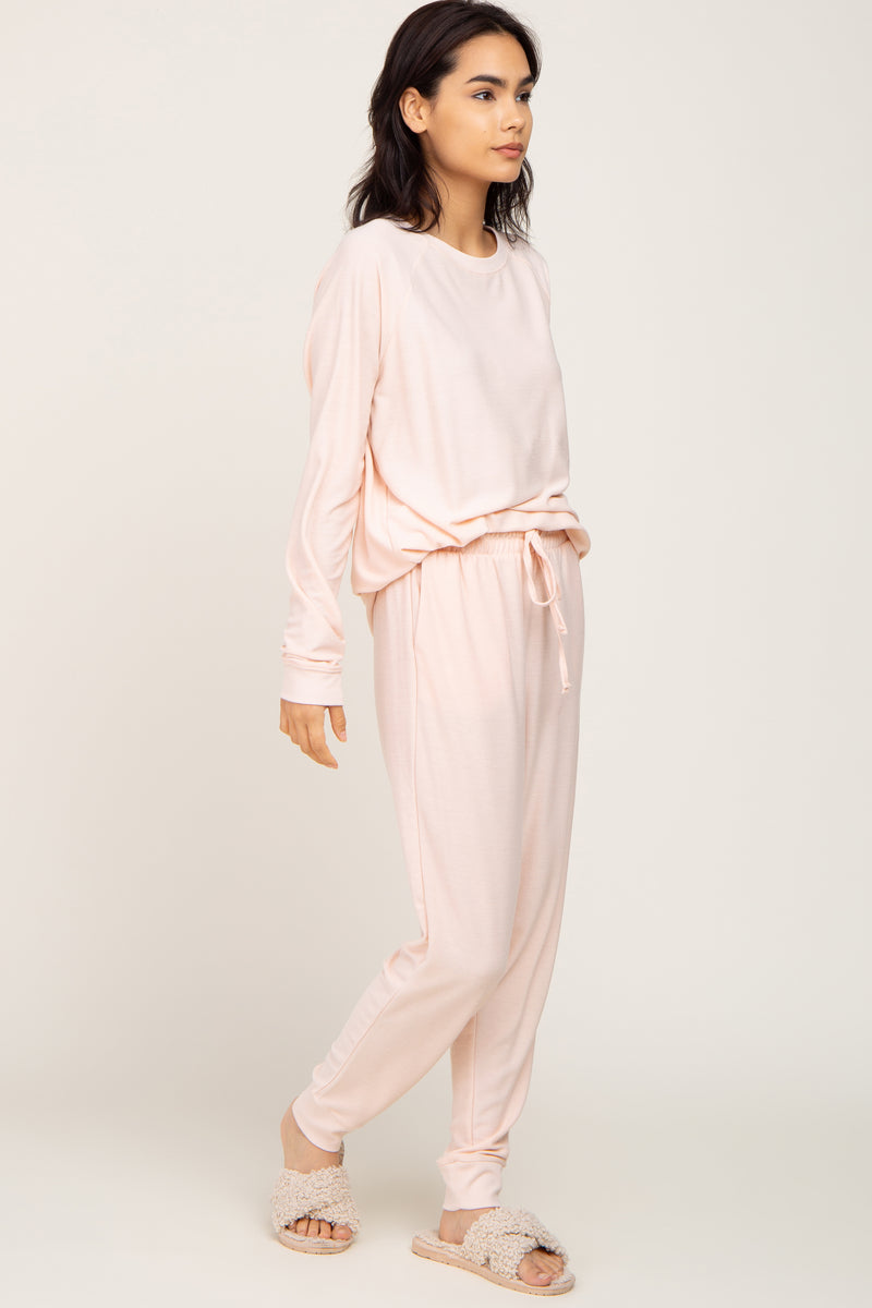 Light Pink Soft Knit Long Sleeve Set – PinkBlush