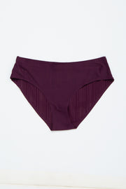 Purple Ribbed Seamless Maternity Underwear