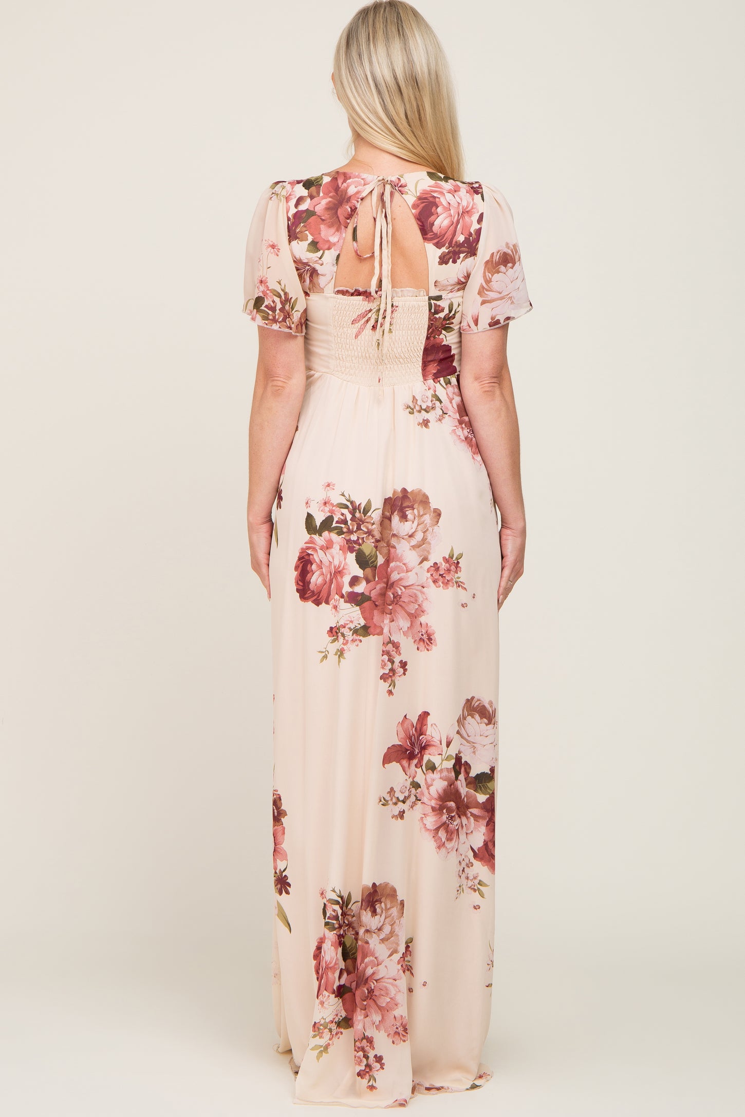 Buy Goldstroms Half Sleeves Maternity Top Floral Design - Pink Online at  desertcartOMAN