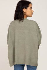 Light Olive Drop Shoulder Sweater