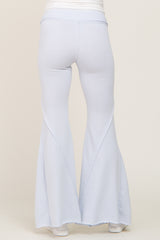 Light Blue Terry Flare Maternity Lounge Pants