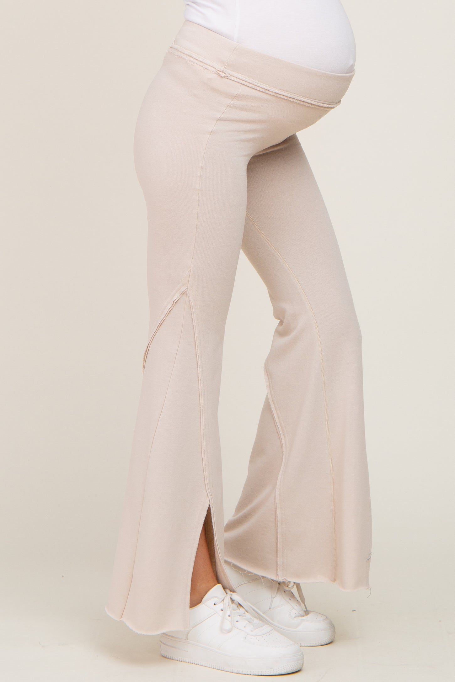 Taupe Terry Flare Lounge Pants– PinkBlush