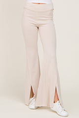 Taupe Terry Flare Lounge Pants