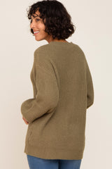 Olive Soft Knit Sweater