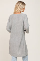 Grey Knit Cardigan