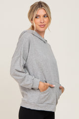 Heather Grey Hooded Sweatshirt