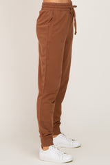 Camel Basic Drawstring Sweatpants