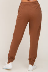 Camel Basic Drawstring Sweatpants