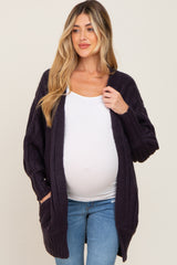 Navy Knit Maternity Sweater