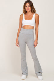 Heather Grey Flared Leggings