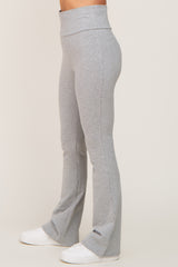 Heather Grey Flared Leggings