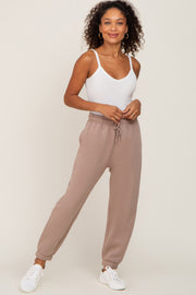 Taupe Basic Fleece Sweatpants