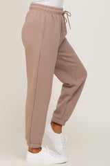 Taupe Basic Fleece Sweatpants