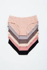 Multi-Color Solid Seamless Maternity Underwear Set