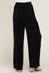 Black Pleated Wide Leg Pants