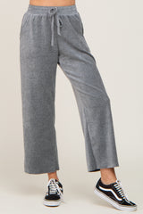 Charcoal Velvet Lounge Pants