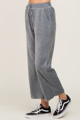 Charcoal Velvet Lounge Pants