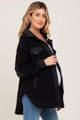 Black Fleece Lightweight Maternity Coat