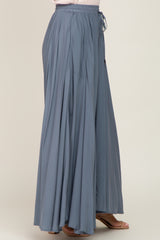 Blue Tassel Maxi Skirt