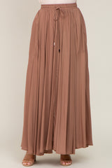 Camel Tassel Maxi Dress