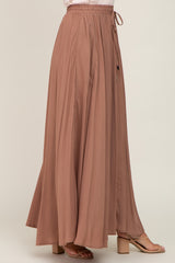 Camel Tassel Maxi Dress