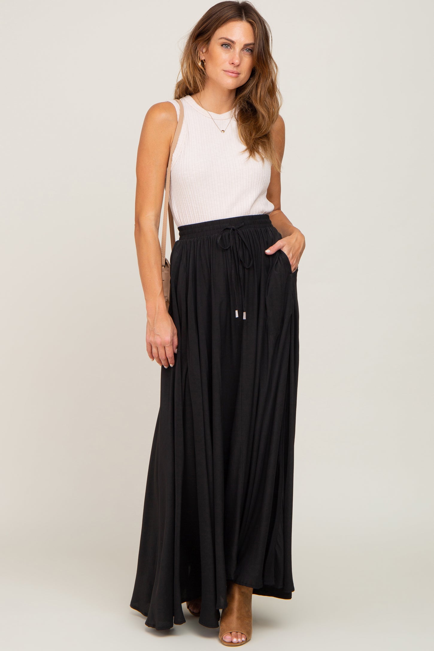 Black Tassel Maxi Skirt – PinkBlush