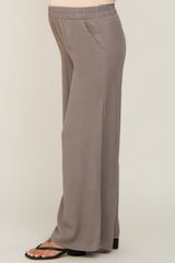 Olive Wide Leg Maternity Pants