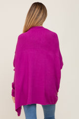 Magenta Dolman Sleeve Maternity Cardigan Sweater