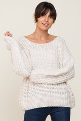 Ivory Chunky Knit Sweater