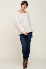 Ivory Chunky Knit Sweater