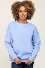 Light Blue Basic Sweatshirt