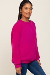 Magenta Basic Sweatshirt