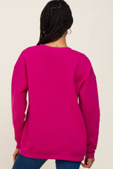 Magenta Basic Sweatshirt