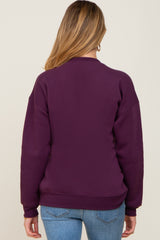 Plum Basic Maternity Sweatshirt