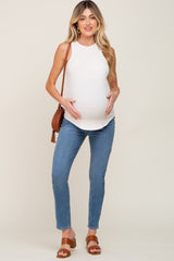 Blue Vintage Wash Maternity Skinny Jeans