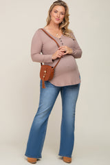 Blue Maternity Plus Bootcut Jeans