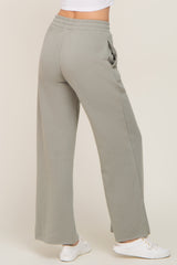 Sage Soft Wide Leg Side Slit Sweatpants