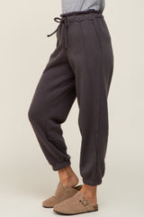 Charcoal Paper Bag Waist Joggers