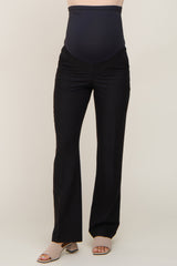 Black Wide Leg Maternity Dress Pants