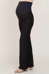 Black Wide Leg Maternity Dress Pants