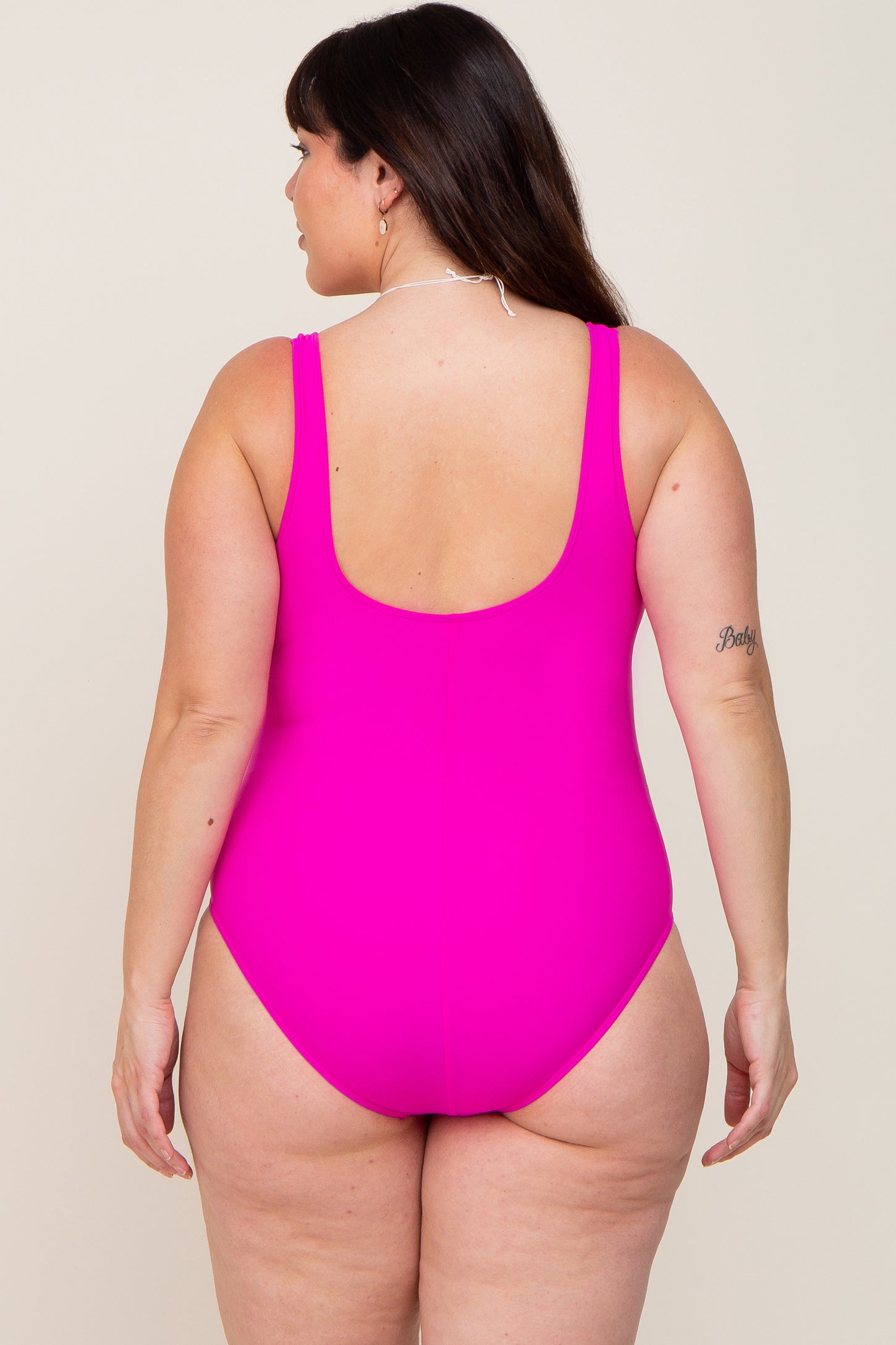 Swimsuits For All Women's Plus Size Cup Sized Mesh Underwire One Piece  Swimsuit 16 D/Dd Fluorescent Pink 