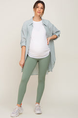 Mint Green Maternity Leggings