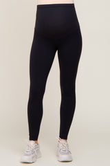 Black Cropped Maternity Leggings