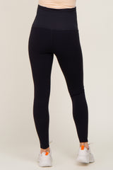 Black Cropped Maternity Leggings