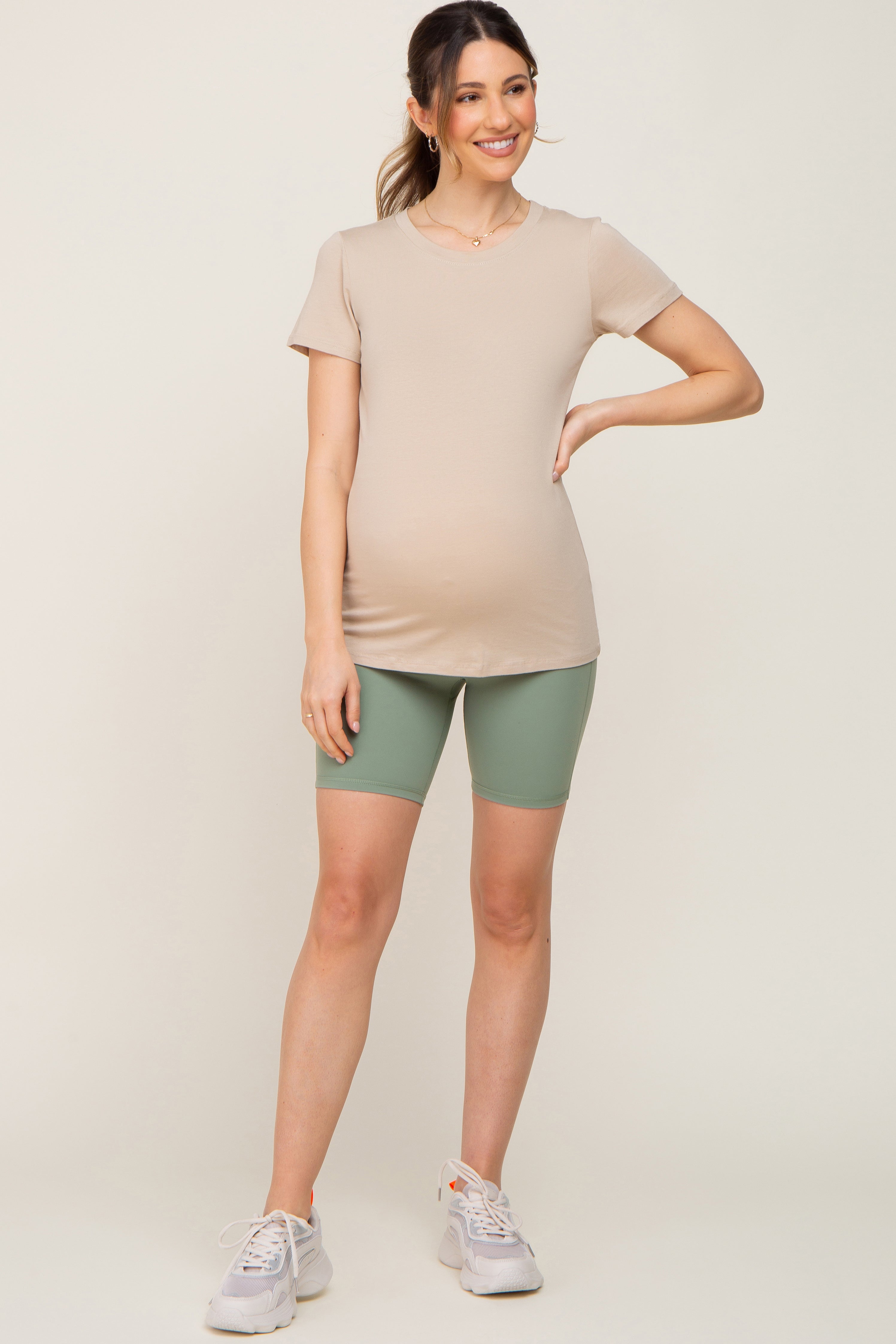 Mint Green Maternity Leggings– PinkBlush