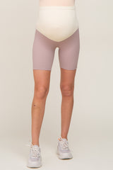 Lavender Maternity Active Shorts
